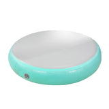 Powertrain 1m Air Track Spot Round Inflatable Tumbling Mat - Green