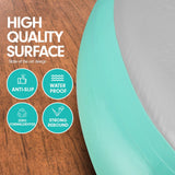 Powertrain 1m Air Track Spot Round Inflatable Tumbling Mat - Green - Front View