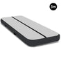 Powertrain 3m x 1m Air Track Inflatable Gymnastics Mat - Grey Black