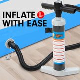 Kahuna Manual Hand SUP Pump for Air Tracks Inflatable Mattresses - Top-Down View