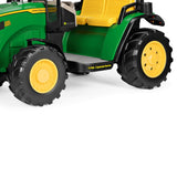 John Deere Dual Force Tractor Battery Operated 2-Seater Ride On - Side View