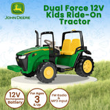 John Deere Dual Force Tractor Battery Operated 2-Seater Ride On - Extra Image