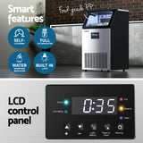 Devanti 45kg Ice Maker Commercial Machine - 45-Degree Angle