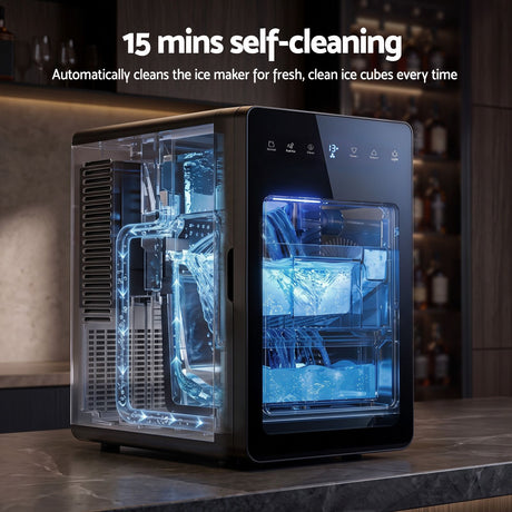Devanti Ice Maker 5cm Large Ice Cubes Countertop Machine 150pcs/24h for Home, image 9