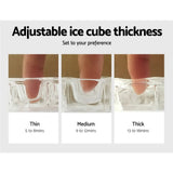 Devanti 18kg Ice Maker Machine Stainless Steel - Top-Down View