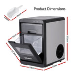 Devanti Ice Maker Machine 20kg Chewable Nugget Ice Countertop w/Self Cleaning