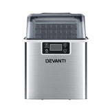 Devanti Commercial Portable Ice Maker – 3.2L Countertop Ice Cube Machine - Side View