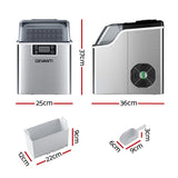 Devanti Commercial Portable Ice Maker 3.2L Countertop Ice Cube Machine