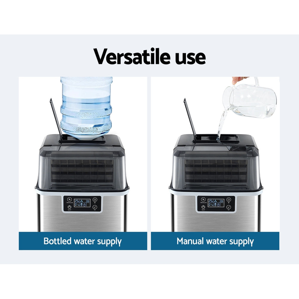 Devanti Commercial Portable Ice Maker 3.2L Countertop Ice Cube Machine