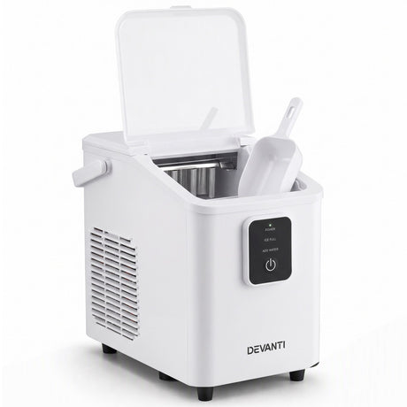 Devanti Ice Maker 11-12kg Portable Bullet Cube Machine White, image 4