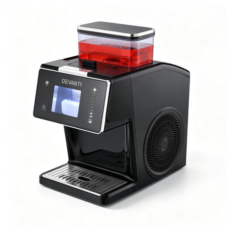 Devanti black 20kg per 24hr snowflake ice maker for bingsu and shaved ice