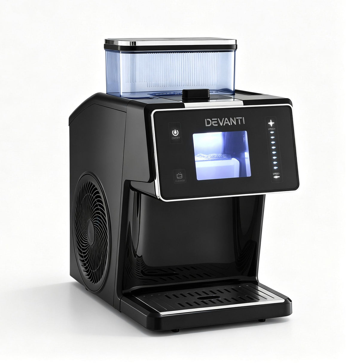 Devanti 20kg/24hr Ice Maker Snowflake Bingsu Shaved Ice Slushie Maker Black