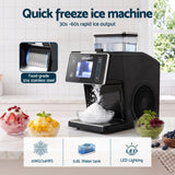 Devanti 20kg/24hr Ice Maker Snowflake Bingsu Shaved Ice Slushie Maker Black