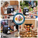 Devanti 20kg/24hr Ice Maker Snowflake Bingsu Shaved Ice Slushie Maker Black