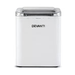 Devanti Ice Maker Machine Portable 12kg Countertop w/Self Cleaning 1.2L White