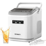 Devanti Ice Maker Machine Portable 12kg Countertop w/Self Cleaning 1.3L White
