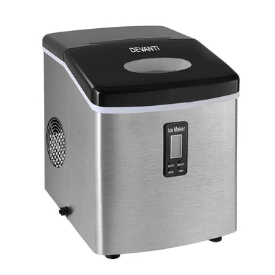 Devanti 15kg Ice Maker Machine Silver