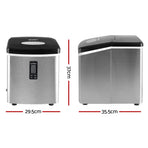 Devanti 15kg Ice Maker Machine Silver, image 2