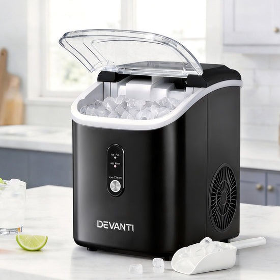 Compact Nugget Ice Maker Machine - 15kg Daily Capacity