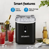 Compact Nugget Ice Maker Machine - 15kg Daily Capacity - Close-Up Angle