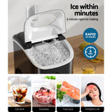 Compact Nugget Ice Maker Machine - 15kg Daily Capacity - Rear View