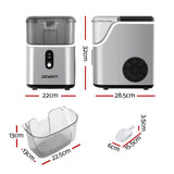 Devanti 15kg Nugget Ice Maker Machine - Quick & Compact Ice Production - Front View