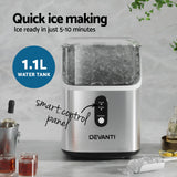 Devanti 15kg Nugget Ice Maker Machine - Quick & Compact Ice Production - Top-Down View