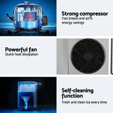 Devanti 15kg Nugget Ice Maker Machine - Quick & Compact Ice Production - Rear View