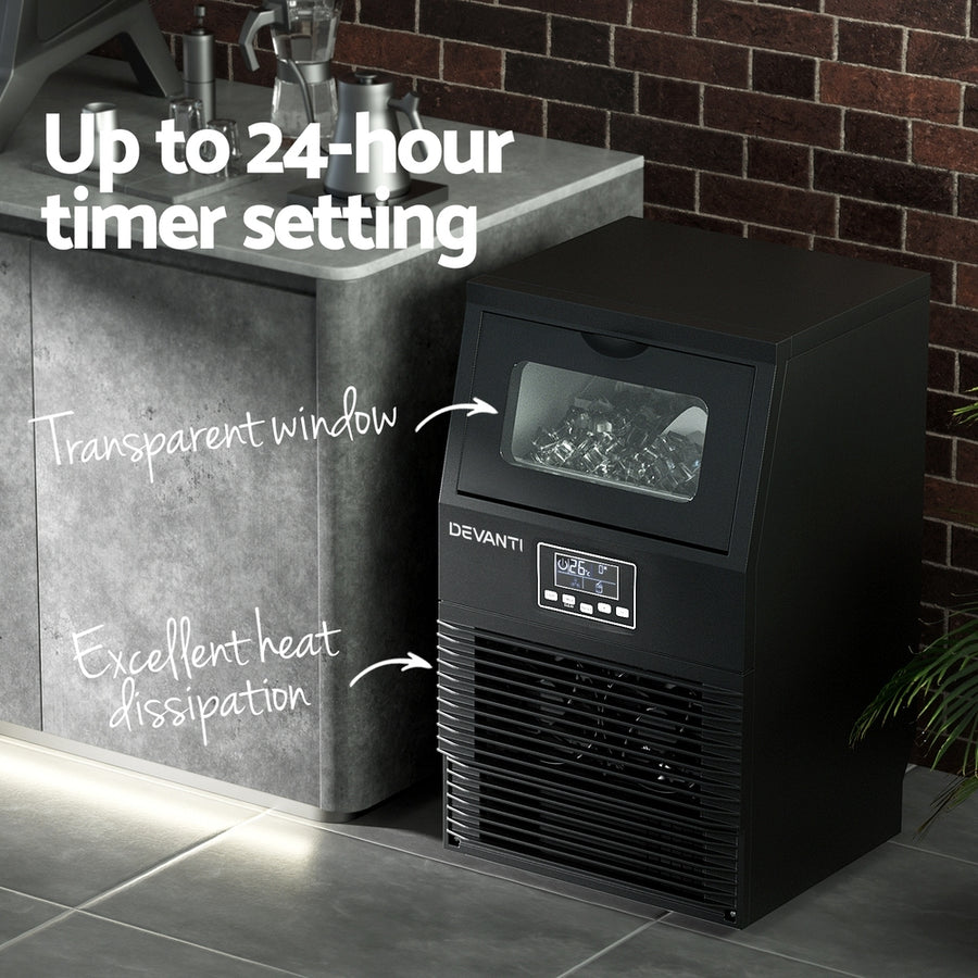 Devanti Commercial Ice Maker Cube Machine 30kg, image 6