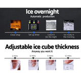 Devanti 60kg Commercial Ice Maker Machine - 45-Degree Angle
