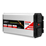 Giantz 1500W Pure Sine Wave Inverter for 12V Battery High Efficiency DC-AC Power Converter