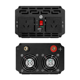 Giantz 1500W Pure Sine Wave Inverter for 12V Battery High Efficiency DC-AC Power Converter - Top-Down View