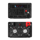 Giantz Power Inverter 12V to 240V 2500W/5000W Pure Sine Wave Camping Car Boat - Top-Down View