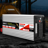 Giantz Power Inverter 12V to 240V 2500W/5000W Pure Sine Wave Camping Car Boat - Low Angle