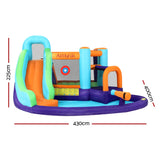AirMyFun Inflatable Water Slide Kids Jumping Castle Trampoline Outdoor - Front View