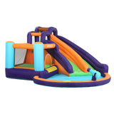 AirMyFun Inflatable Water Slide Kids Jumping Trampoline Castle Double Slide - Side View