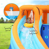 AirMyFun Kids Inflatable Pool Water Double Slide Park Jumping Castle 465X390CM - Top-Down View