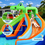 AirMyFun Kids Inflatable Pool Water Double Slide Park Jumping Castle 465X430CM