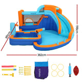 AirMyFun Kids Inflatable Pool Water Slide Park Jumping Castle Bounce 382X381CM - Front View