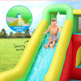 Doctor Dolphin Kids Inflatable Pool Water Slide Park Jumping Castle 575X445CM - Top-Down View