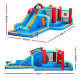 Kids Inflatable Water Slide Splash Pool Park Jumping Castle Bounce 615X322CM - Front View