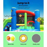 Happy Hop Inflatable Water Slide Jumping Trampoline Castle Bouncer Toy Splash - 45-Degree Angle