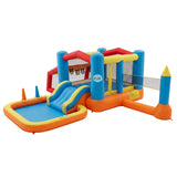 Keezi Inflatable Kids Pool Play Park Jumping Castle Volleyball Net with Blower Balls 4mx4.37m - Extra Image