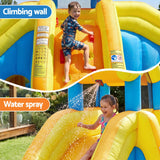 Keezi Inflatable Kids Pool Water Slide Splash Castle Football 622cmx542cm - 45-Degree Angle