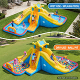 Keezi Inflatable Kids Pool Water Slide Splash Castle Football 622cmx542cm - Extra Image