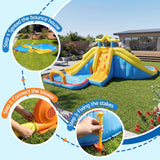 Keezi Inflatable Kids Pool Water Slide Splash Castle Football 622cmx542cm - Extra Image