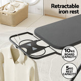 Artiss Ironing Board Foldable Iron Rest Black - Top-Down View