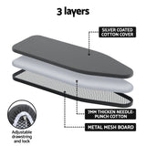 Artiss Ironing Board Foldable Iron Rest Black - 45-Degree Angle