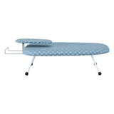 Artiss Tabletop Ironing Board with Small Ironing Boards with Folding Legs Blue - Side View