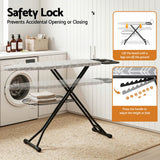 Artiss Foldable Ironing Board with Iron Rest Ironing Board for Laundry Room Arrow - Top-Down View